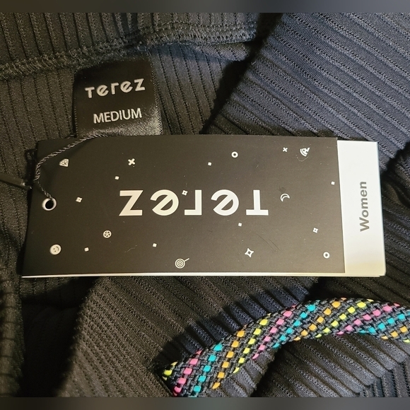 NWT Terez Stretch The Rules Ribbed Leggings Size M - Picture 6 of 8